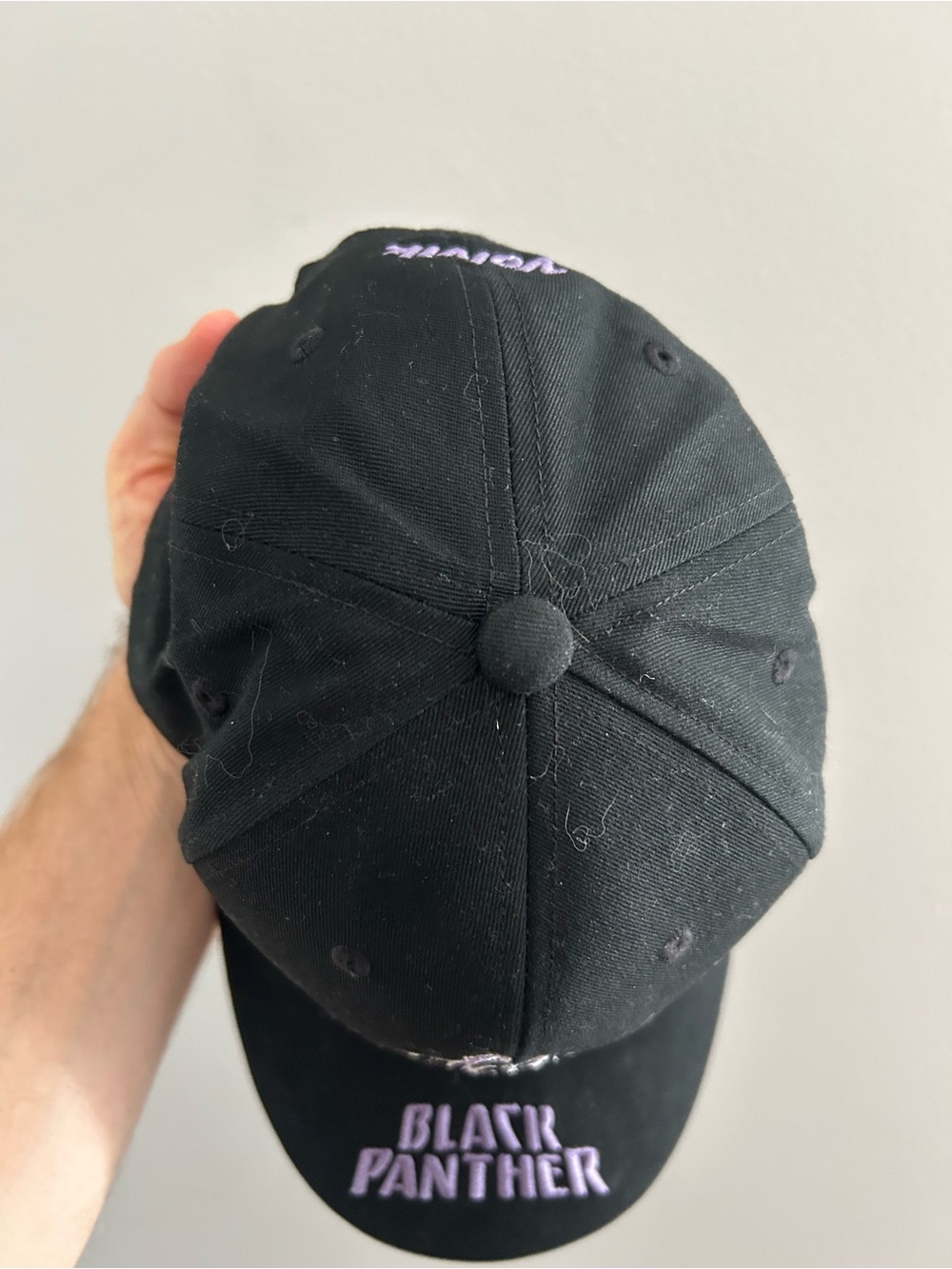 Volvik x Marvel Black Panther Cap Black Adjustable Golf Hat Baseball Men's - Picture 4 of 8